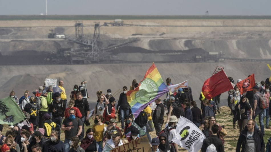 Thousands protest in German town threatened by mine expansion