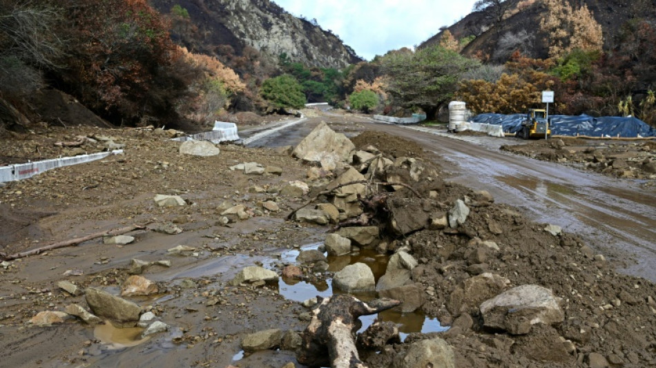 Los Angeles touchée par des coulées de boue après une tempête