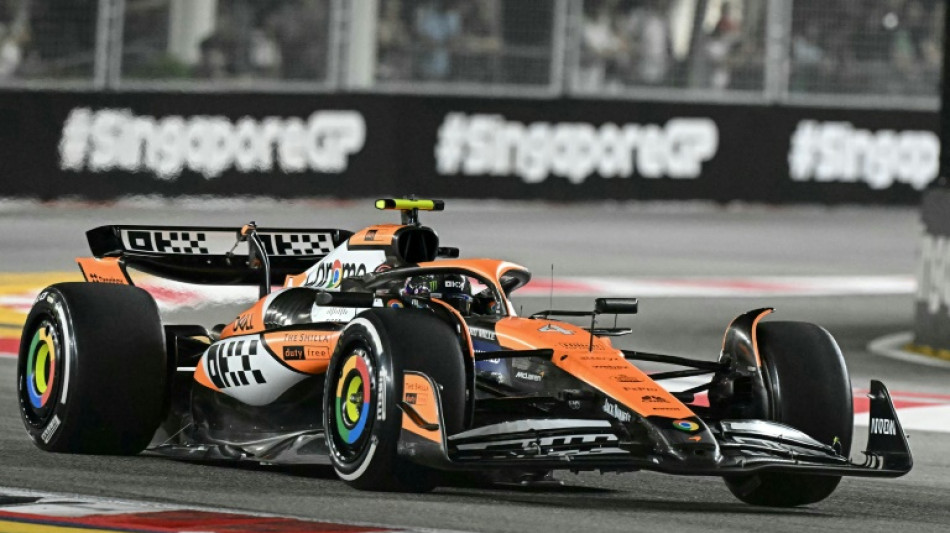 Norris sets Singapore pace as Verstappen only 15th