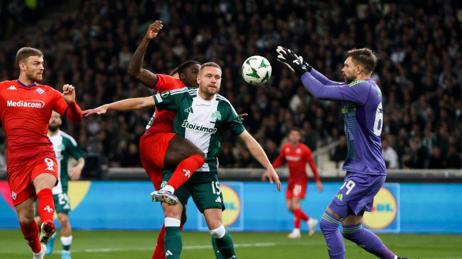 Fiorentina ko ad Atene nell'andata degli ottavi di Conference