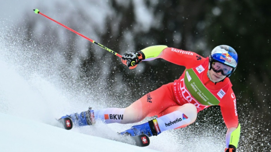 Kristoffersen leads after Slovenia giant slalom first run