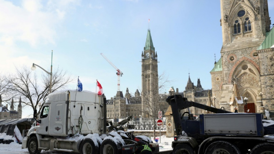 Show of force in Ottawa as police clear main protest hub