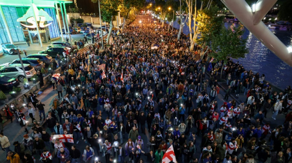 Protests in Georgia as MPs set to override veto on 'foreign influence' law