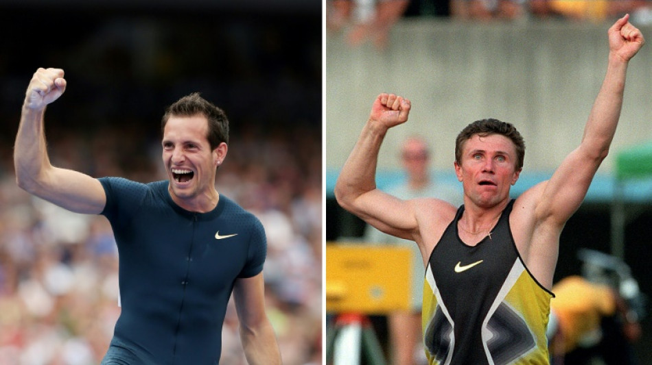 Athlétisme: l'évolution du record du monde du saut à la perche