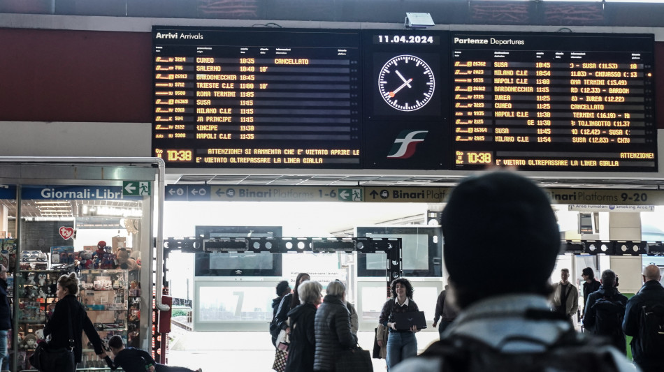 Sciopero personale Fs dalle 21 di domani alle 21 domenica