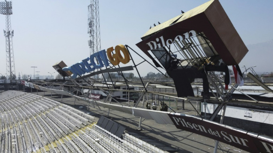 Five Chilean fans injured as advertising structure collapses