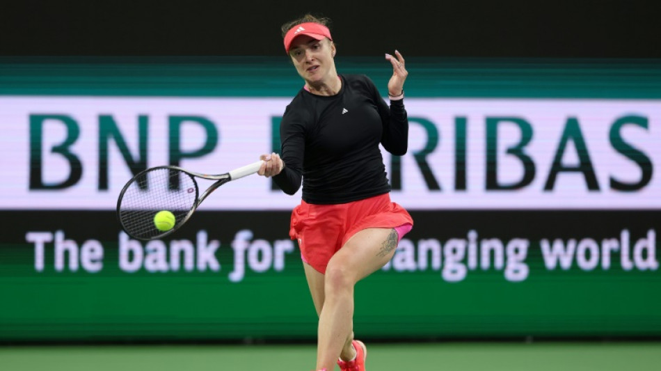 Indian Wells: l'Ukrainienne Svitolina ressent le "soutien massif" du public américain