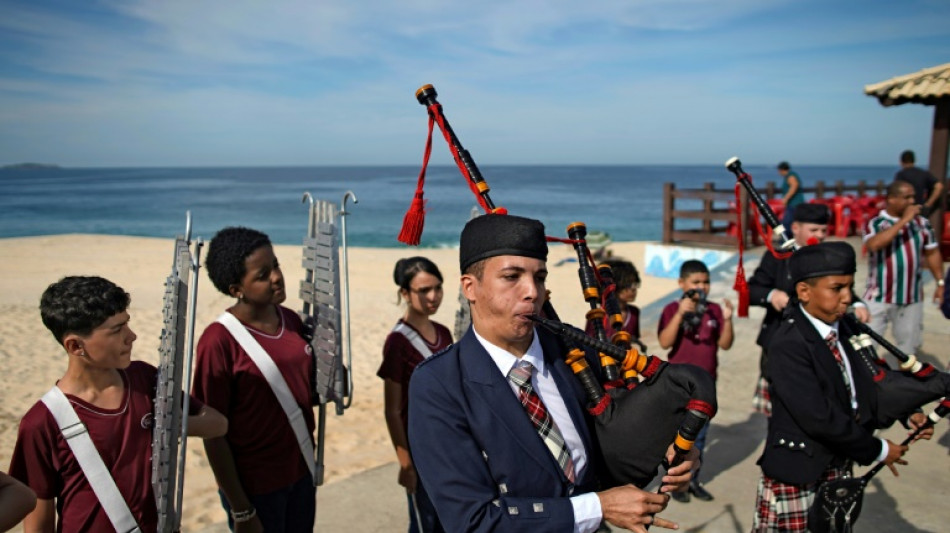 Brazil bagpipe band channels sound of Scotland