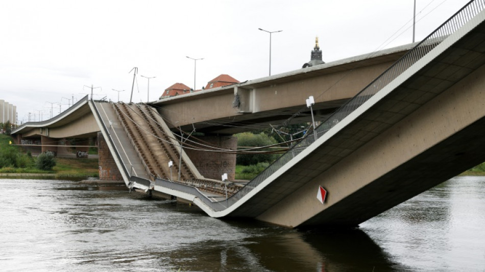 Allemagne: effondrement partiel d'un pont à Dresde, pas de victimes