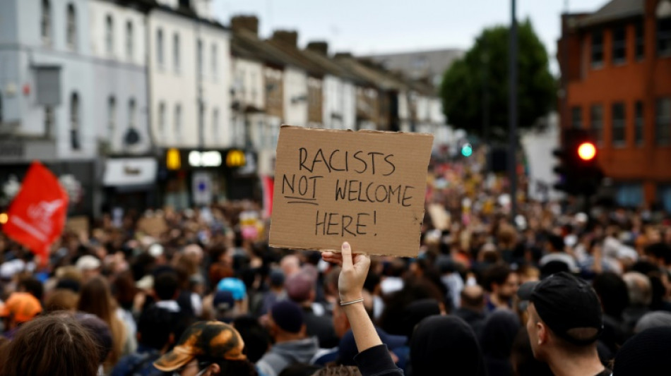 UK anti-racism protesters take to streets after days of far-right unrest