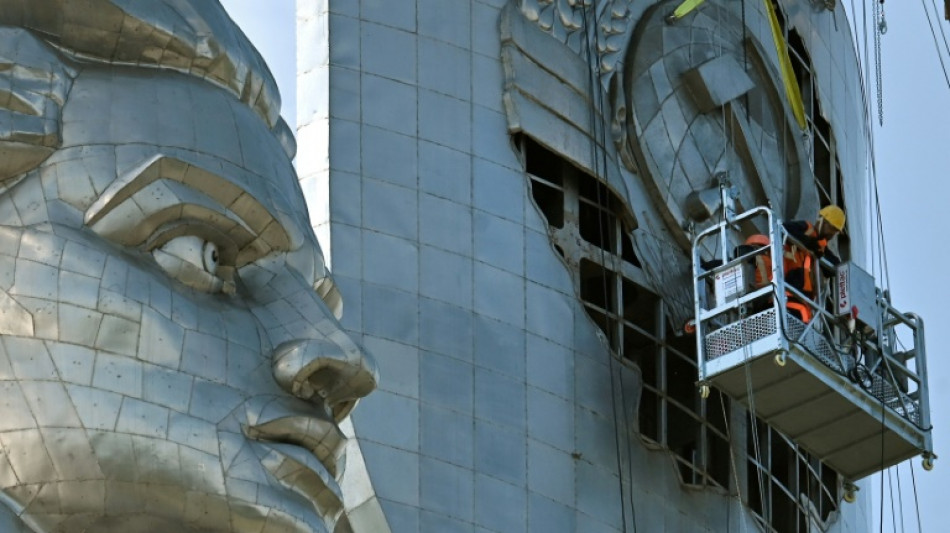 'War for identity': Kyiv pulls hammer, sickle from giant war WWII statue