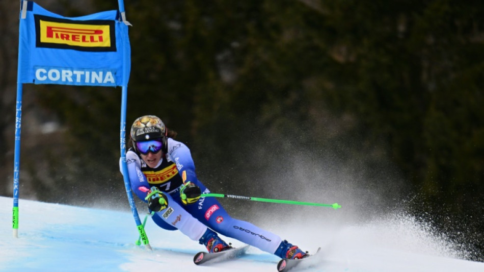 Vonn crashes as Brignone wins Cortina World Cup super-G