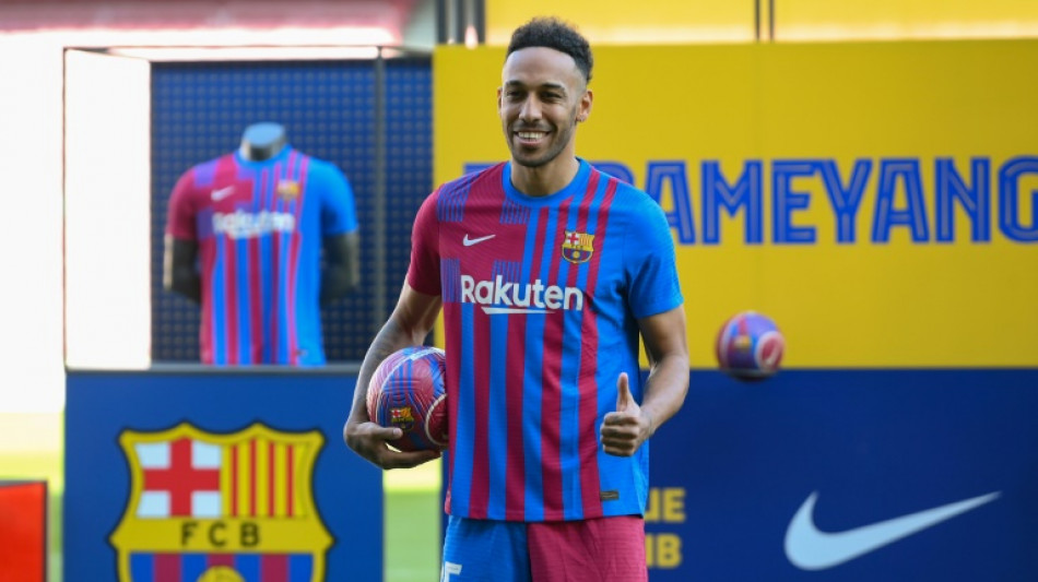 Foot: le Barça "va revenir au top peu à peu", promet Aubameyang