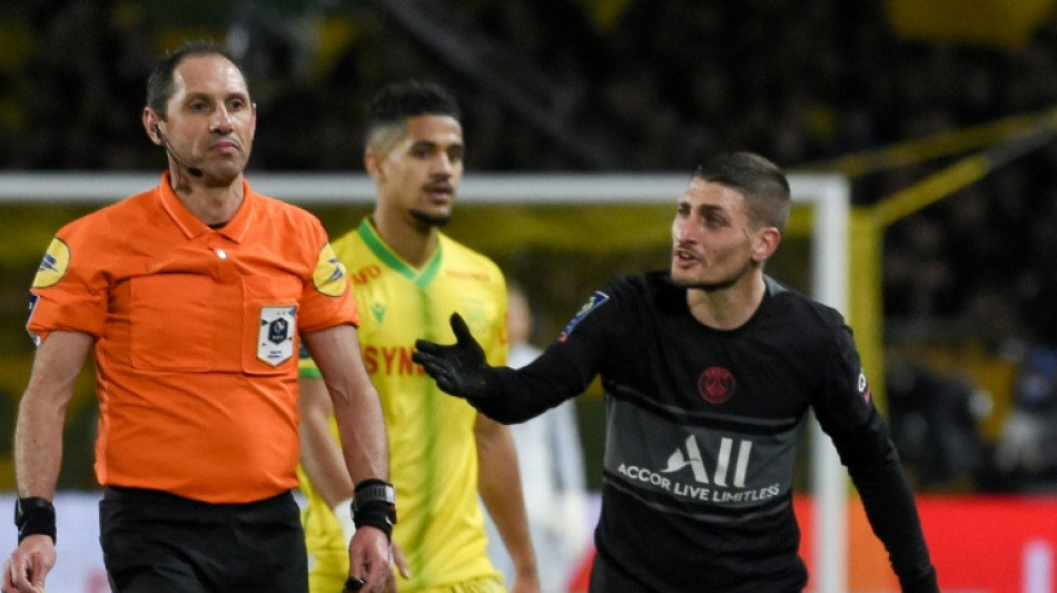 L1: Verratti (PSG) suspendu un match ferme après ses propos sur l'arbitrage